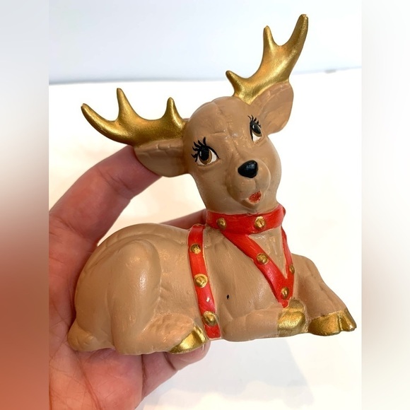 Vintage Kimple Mold Christmas Reindeer Set of 2 - Picture 4 of 7